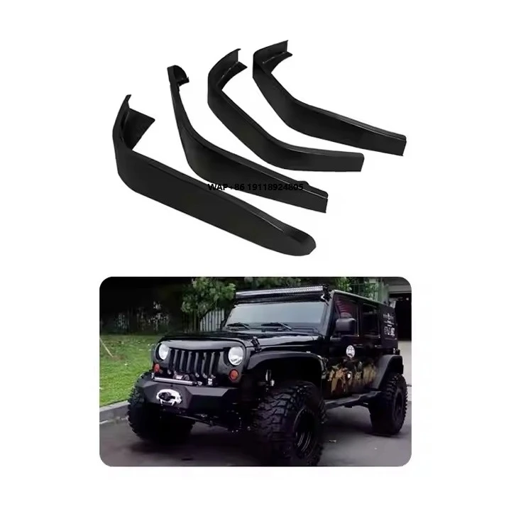 Aluminum Front and Rear Avenger Fender Fit for Wrangler JK JL JT Off-Road Accessories Mudguards Splash Guard Wheel Eyebrow