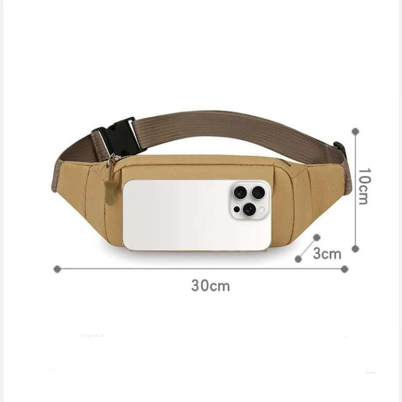 حقيبة صدر للرجال من نسيج النايلون، متعددة الوظائف، حقيبة خصر تكتيكية، حقيبة هاتف رياضية خارجية، حقيبة كروس متعددة الاستخدامات قابلة للتعديل