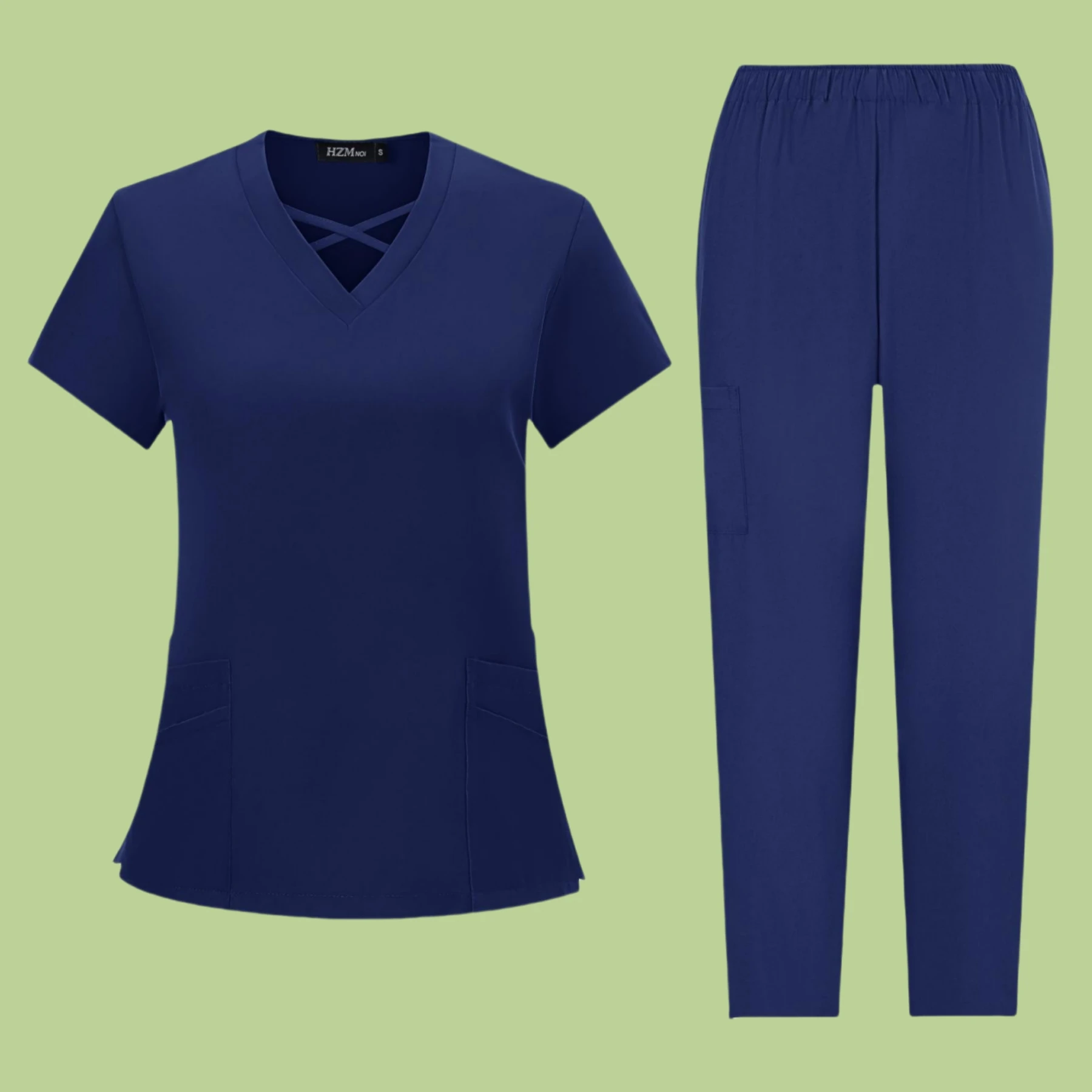 Médico Scrubs Set para Mulheres, 4 Way Stretch, Scrub Hospital de Enfermagem, Beauty Joggers, Spa Salon Uniformes, Atacado