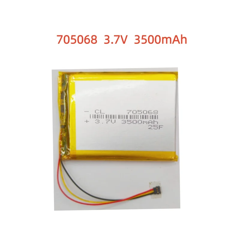 New 3300mAh 754663 / 3500mAh 705068 Battery for ANBERNIC RG35XX 3Pin 705068 / RG35XX Plus 754663