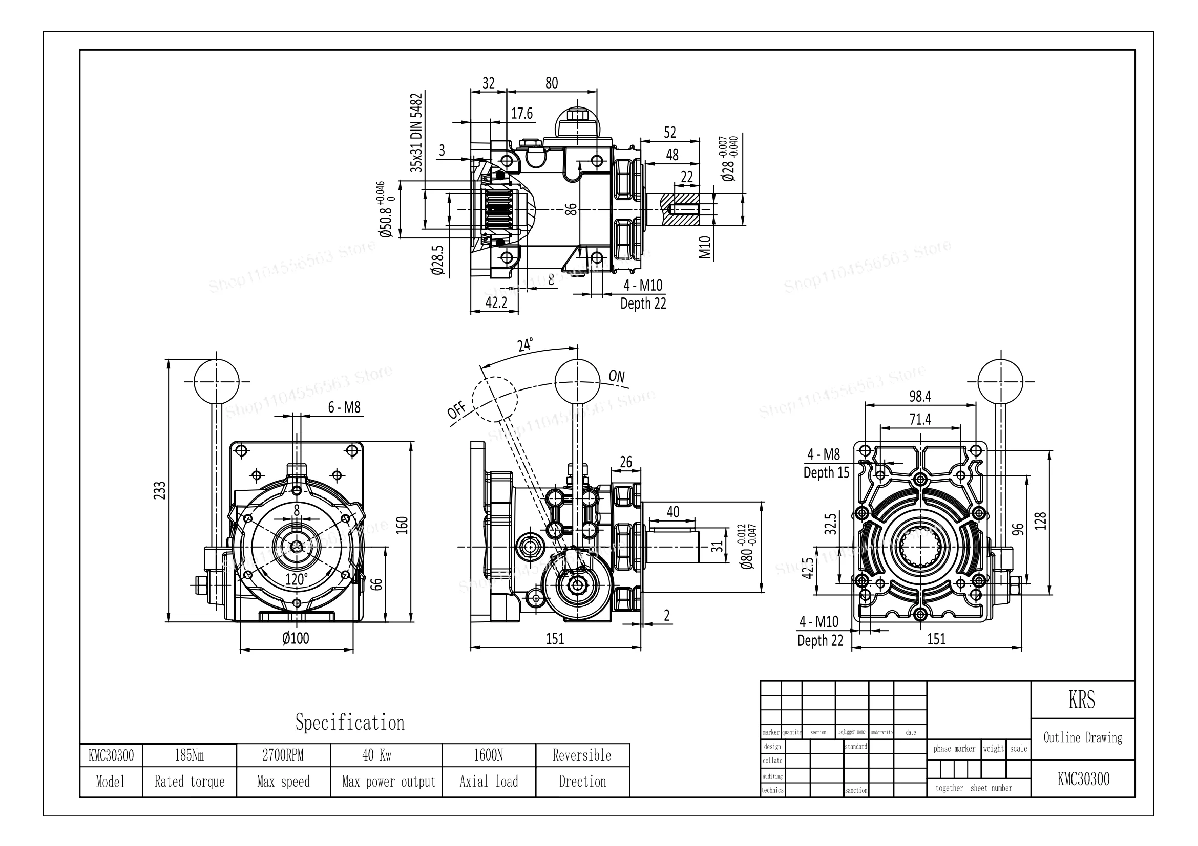 185Nm 40KW Mechanical Clutch 30300 Marine Gearbox, Tractor Parts, Generator Set Mechanical Clutch for 2 or 3 Pumps