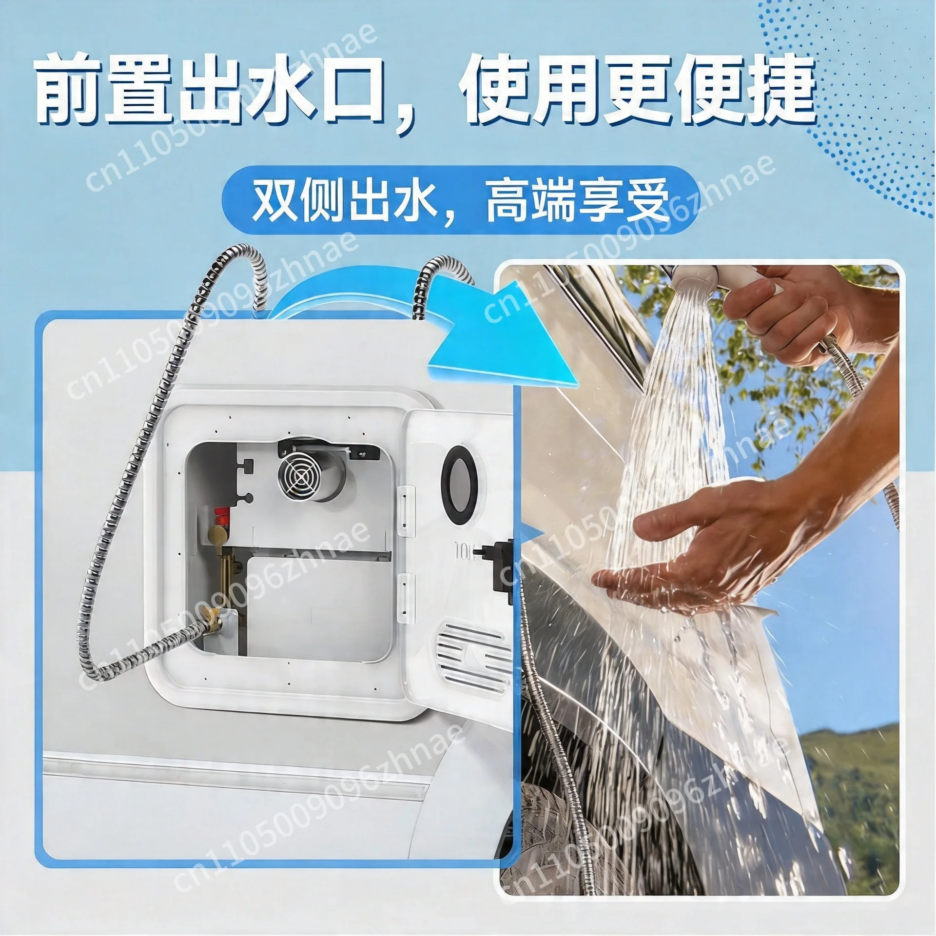 DC 12V 6L 8L 10L 65000 BTU LPG Tankless RV Camper Hot Water Boiler Heater with Control Panel