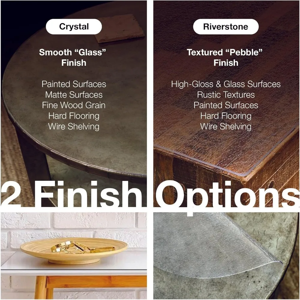 واقي طاولة سميك من الفينيل الشفاف، مقاس 42 × 78، آمن لطاولات المطبخ الخشبية، مصنوع في الولايات المتحدة الأمريكية، متين وواقي