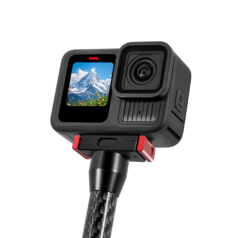 طقم تثبيت مغناطيسي سريع الإصدار لـ GoPro Hero 12/11/10/9/8 قاعدة ألومنيوم 1/4 "ARRi برغي ترايبود محول كروي رئيس مدونة فيديو مغناطيسية