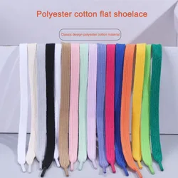 Lacets Lumineux Classiques en Coton pour Baskets Plates, Accessoires de Tennis, Largeur 80/100/120/140/160cm, 1cm