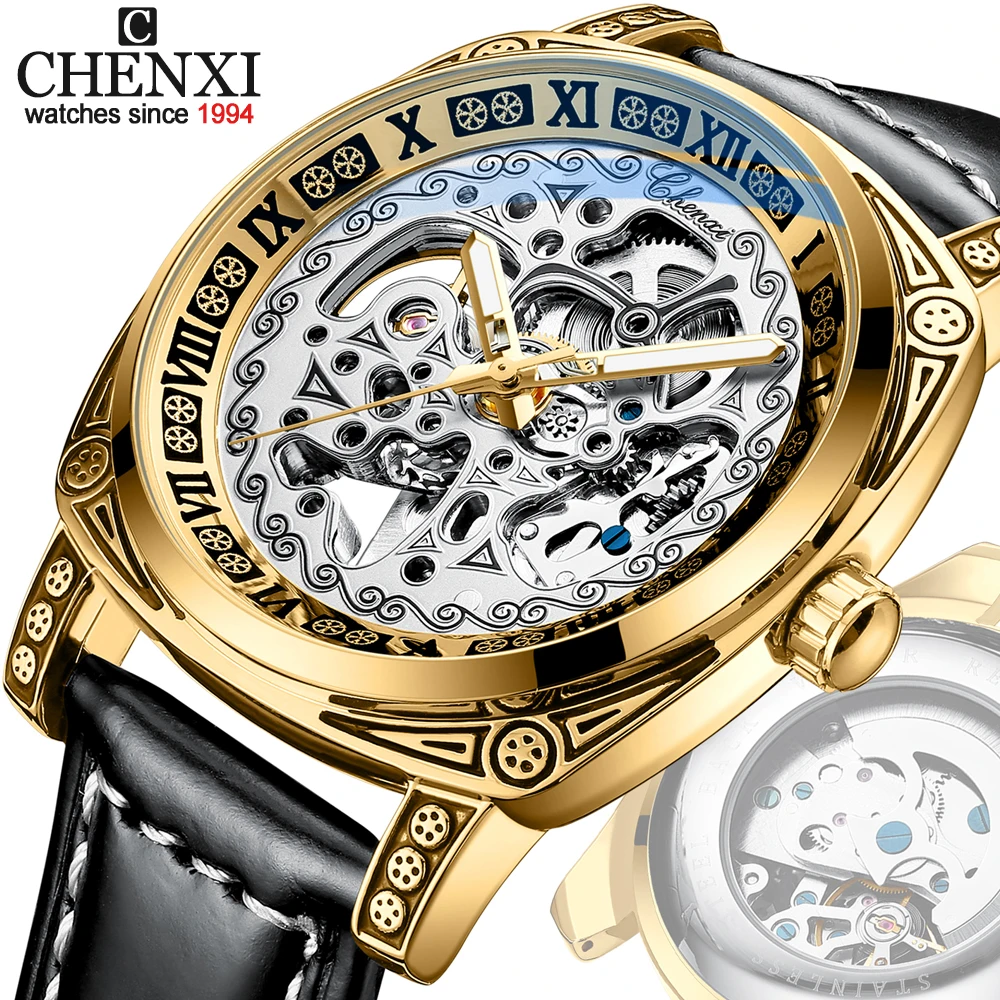 

Chenxi Top Brand Men's Watches Automatic Mechanical Watch Tourbillon Clock Sport Waterproof Men Wrist Watch Relogio Masculino