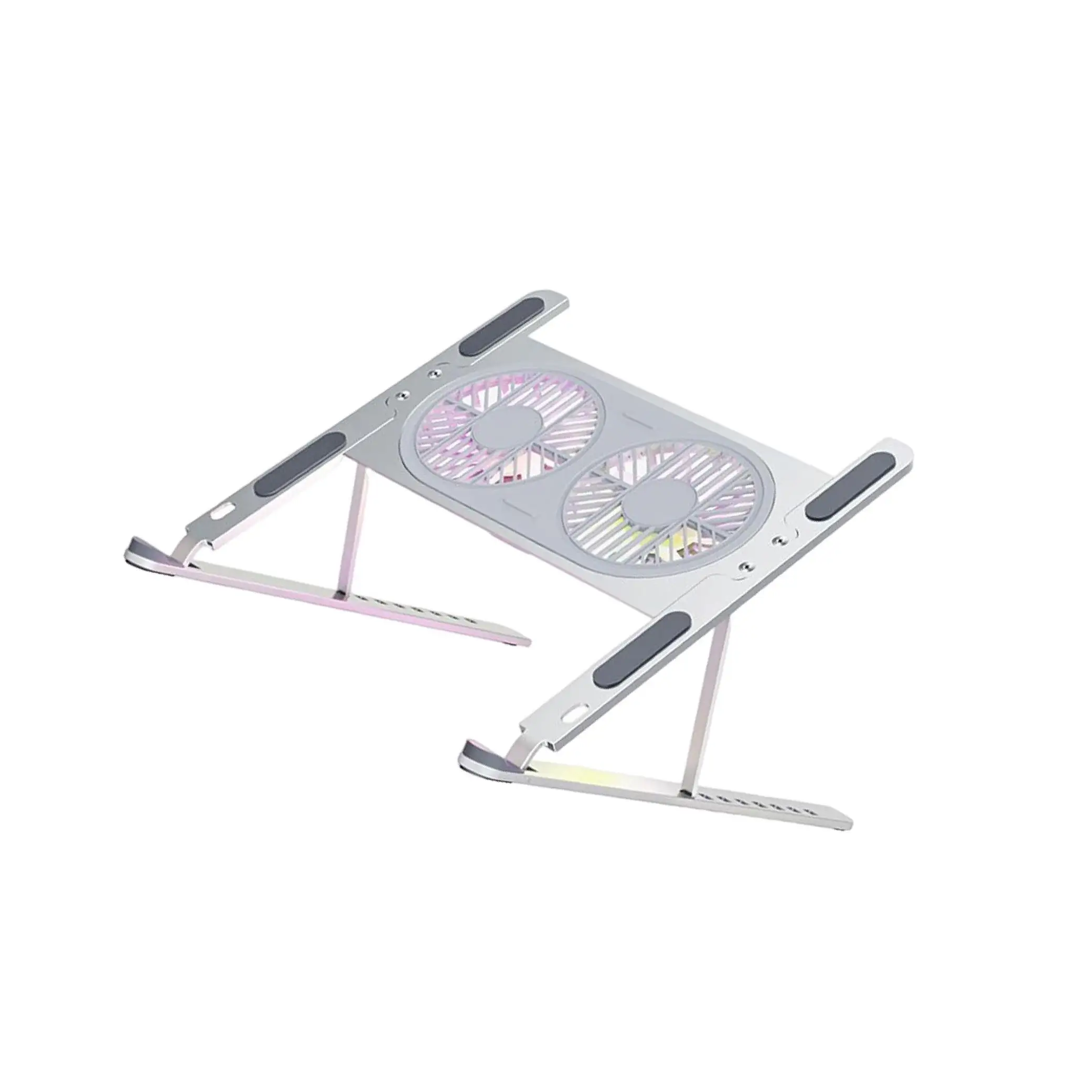 

Laptop Stand with Twin Turbo Cooling Fans Lightweight for 14-17inch Laptops Silver