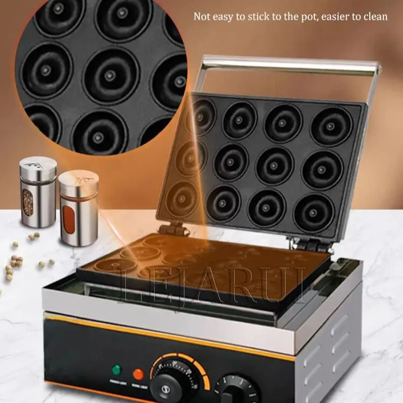 220V/110V Commercial Donuts Snack Mould Bake Crispy Machine Donuts Machine 5 Cells Donuts Restaurant Scones Baking Equipment