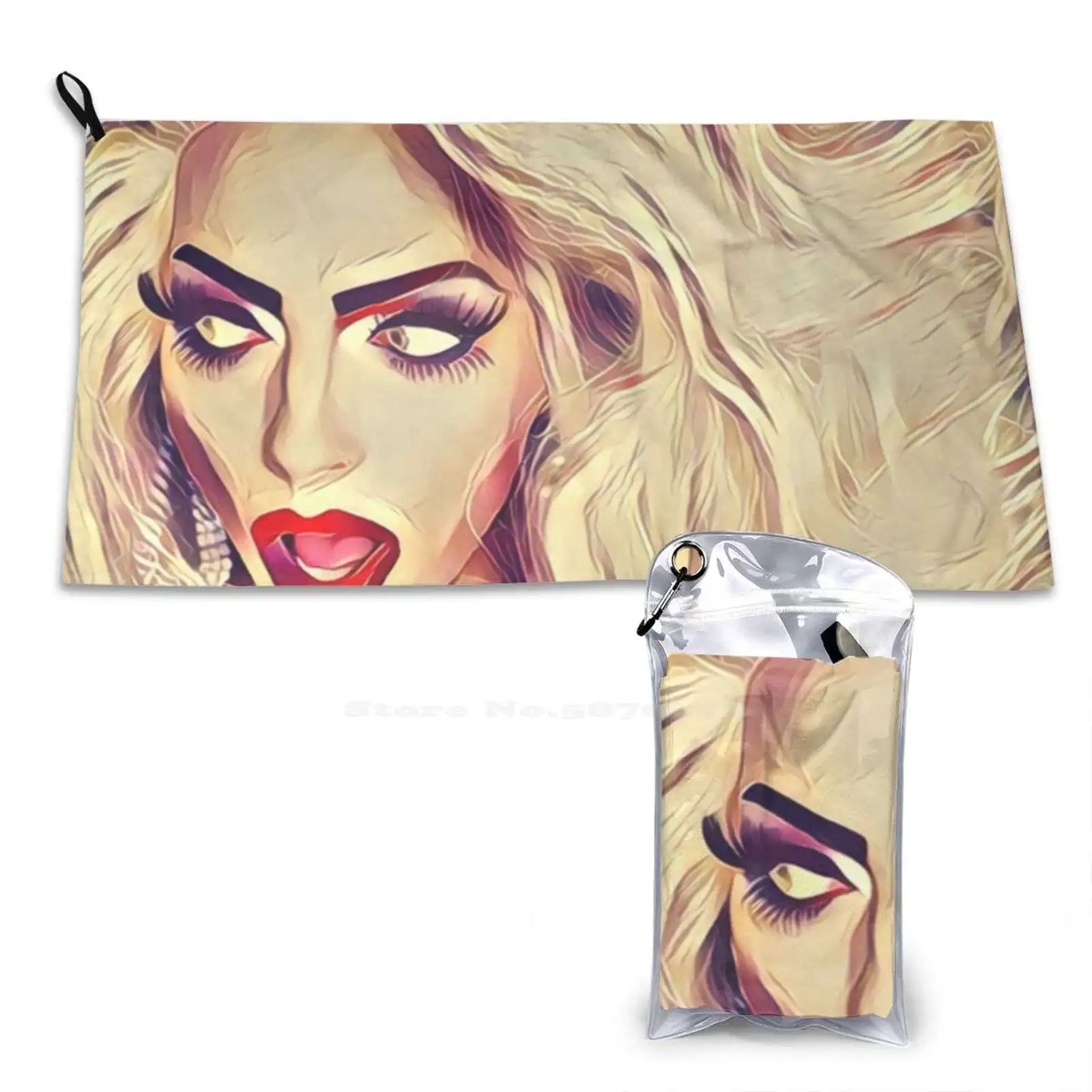 Alyssa Edwards Personalized Soft Shower Quick Dry Towel Alyssa Edwards Drag Queen Rupauls Drag Race Lgbt Gay Fan