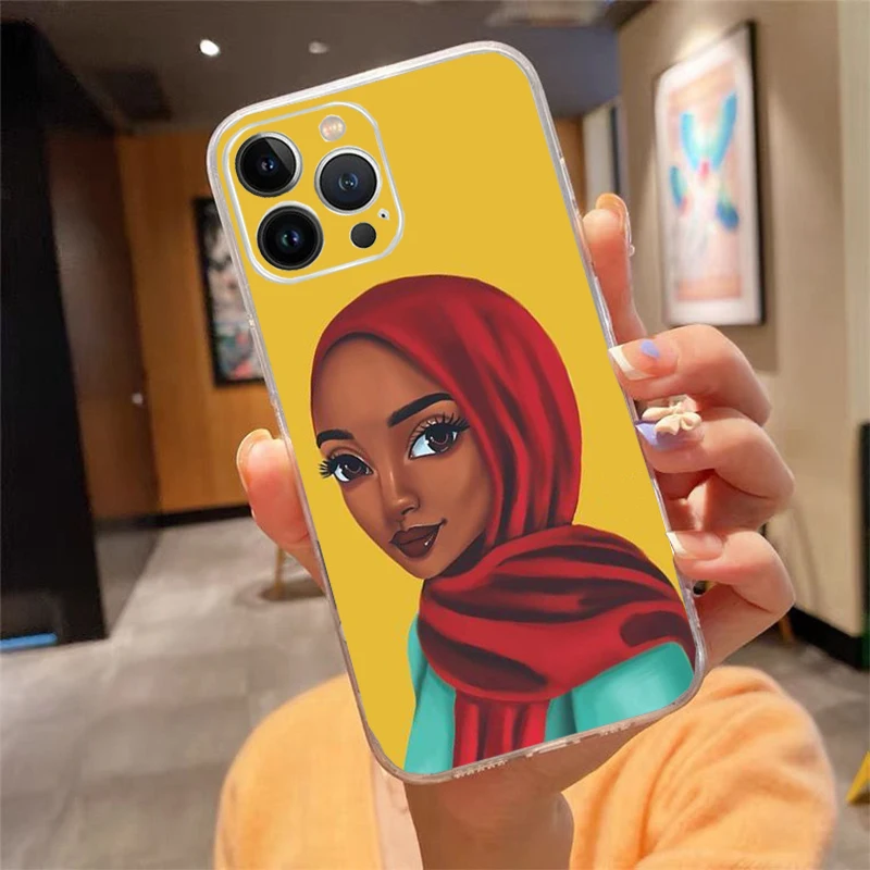 

Phone Case For iphone 17 Pro Max Air 17 16 15 14 13 Pro Max 15 16 Pro 15Plus Hijab Aesthetic Muslim Girl