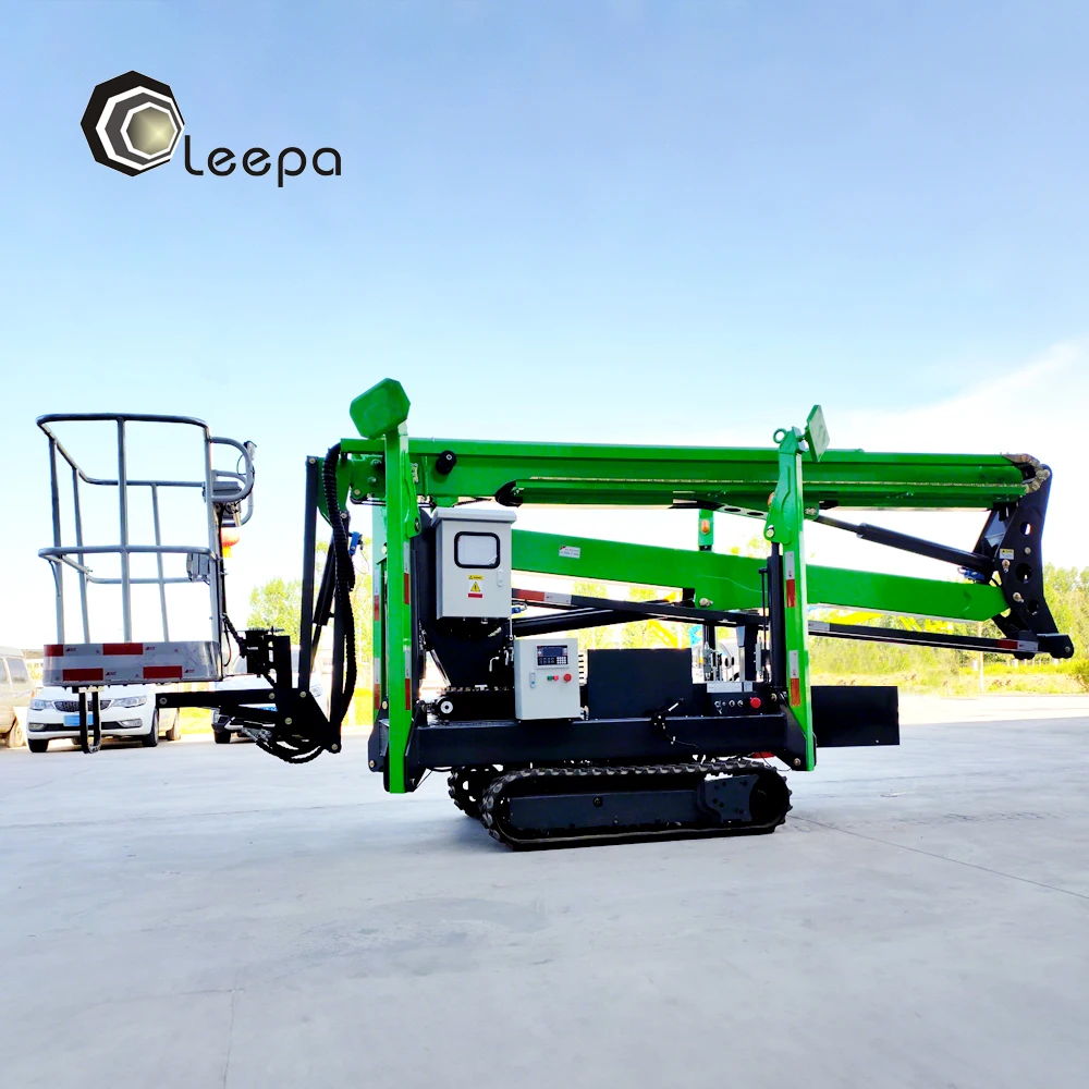 Tracked Crawler Off Road Boom Spider Lift Articulated Telescopic Manlift Boom Lift Platform for Outdoor Construction Work
