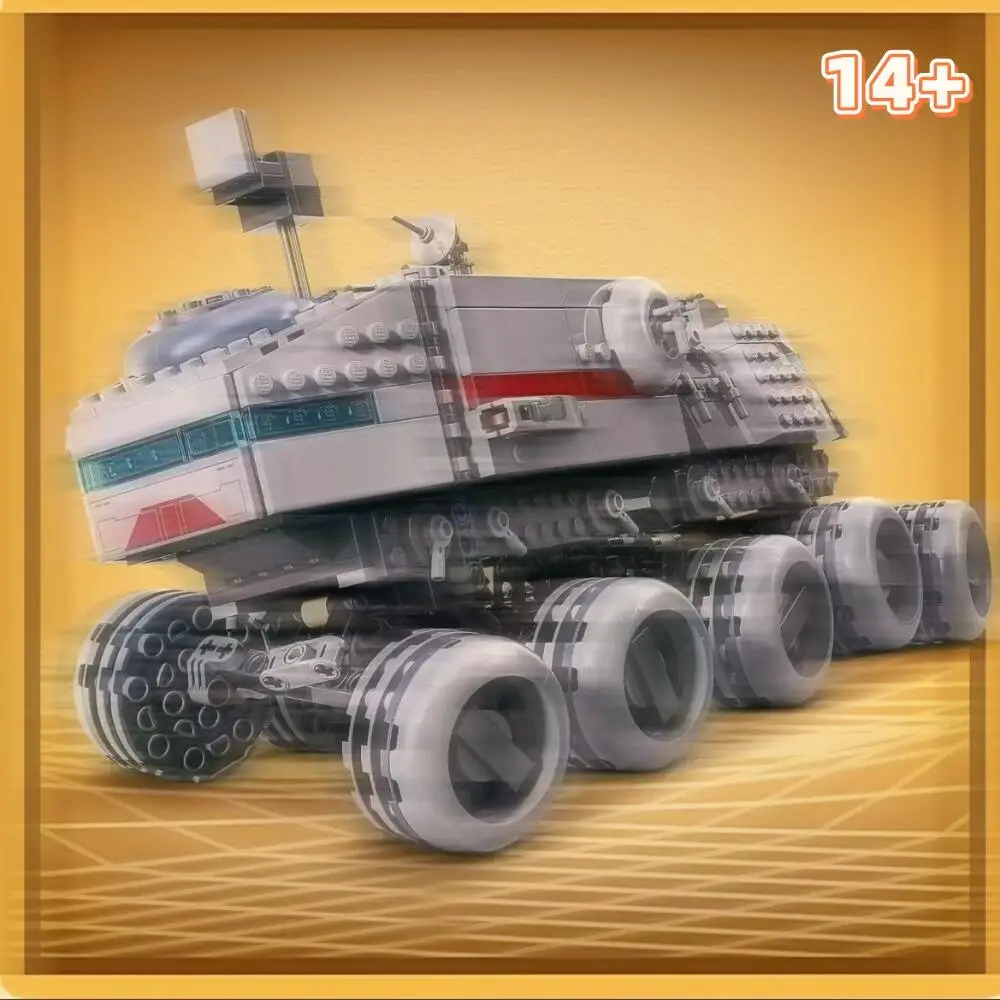 

813pcs Star Interstellar Conflict Republic Juggernaut Empire Giant Dominator Chariot 75413 Building Blocks Toy Christmas Gifts