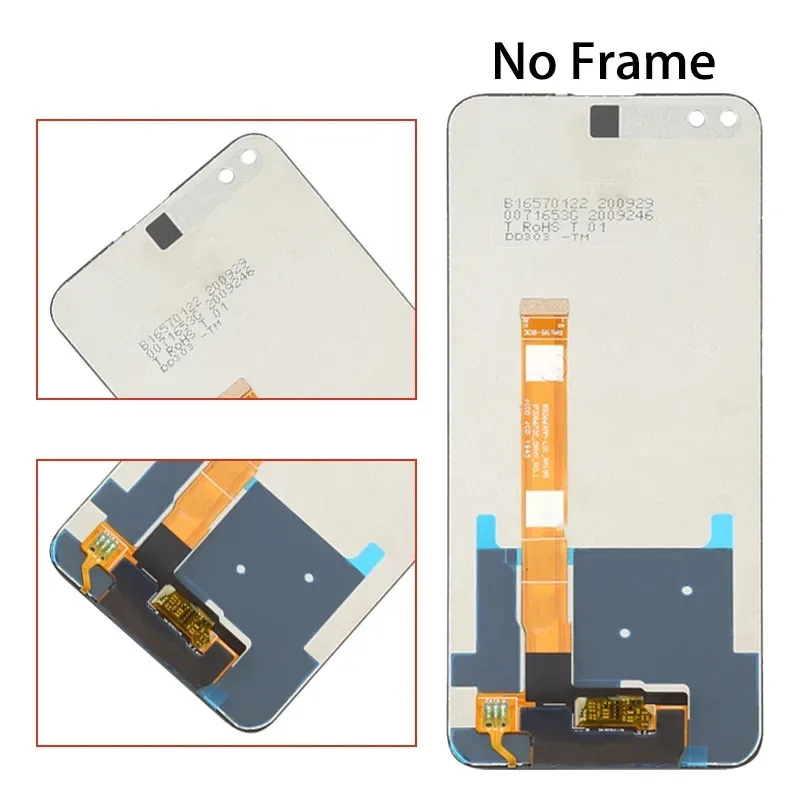 6.57 inches For OPPO Realme X50 5G Global LCD RMX2144 Display Touch Screen Digitizer Assembly For Realme X50m 5G  screen