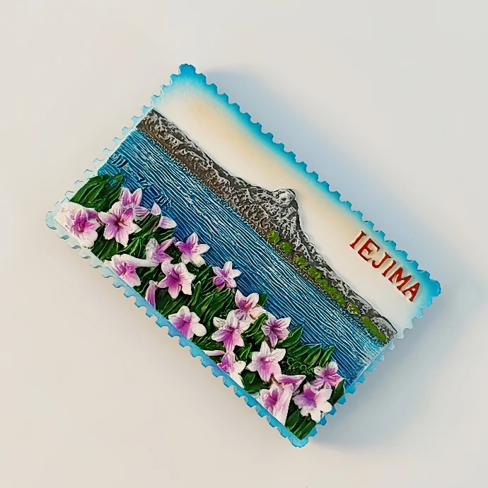 Okinawa Japan Travel Souvenir 3D Magnetic Refrigerator Magnet High-End Creative Cultural Decorative Item