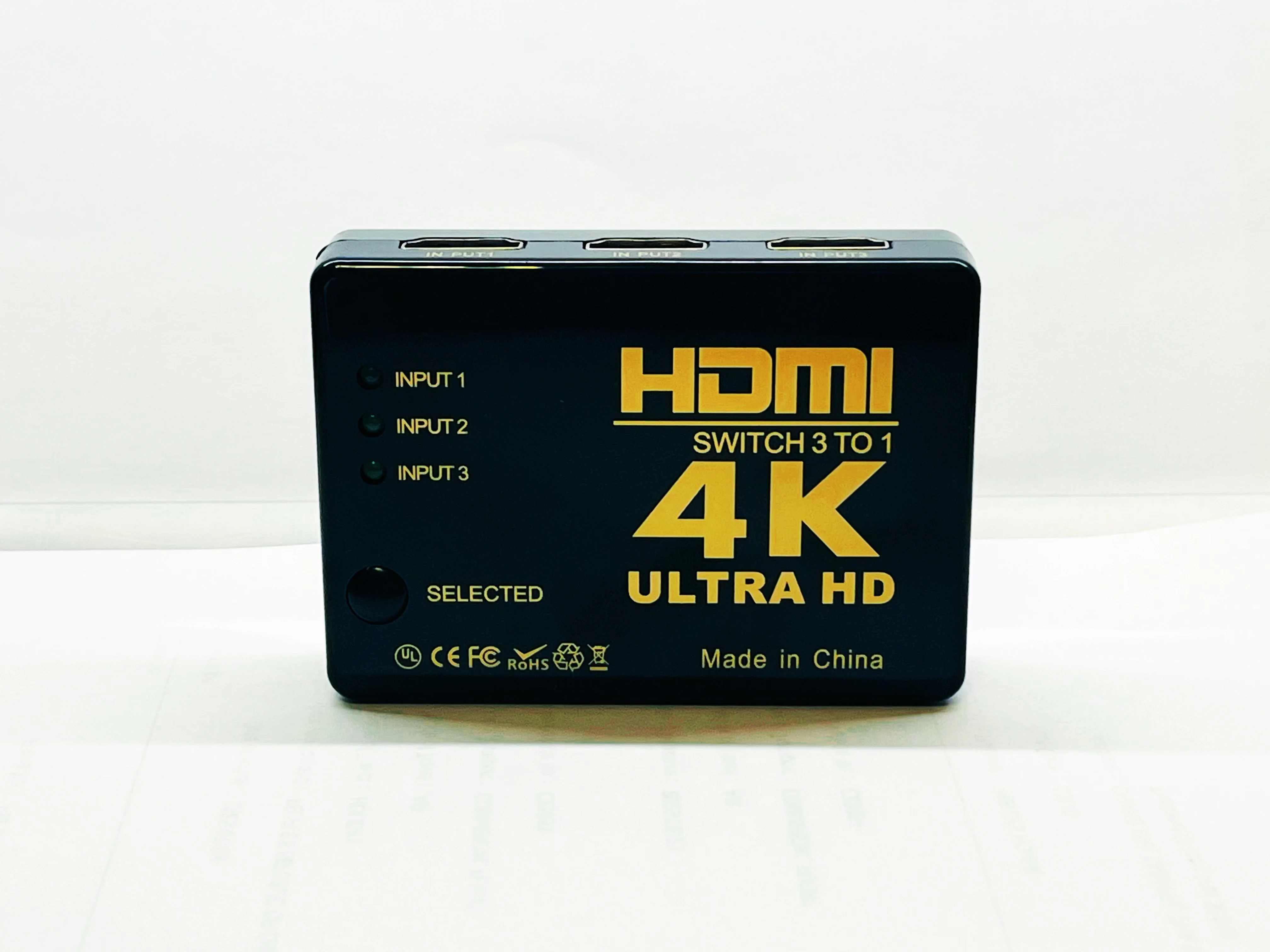 3 in1 4K HD 1080P HDMI-compatibele schakelaar met afstandsbediening voor HDTV DVD TV BOX PC-scherm