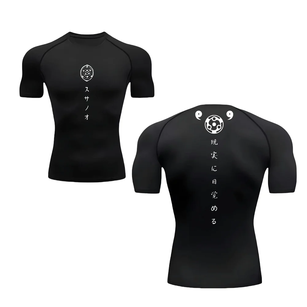 Short Sleeve Compression Shirts for Men Summer Athletic Quick Dry T-shirts Gym Workout Running Tees Tops Activewear