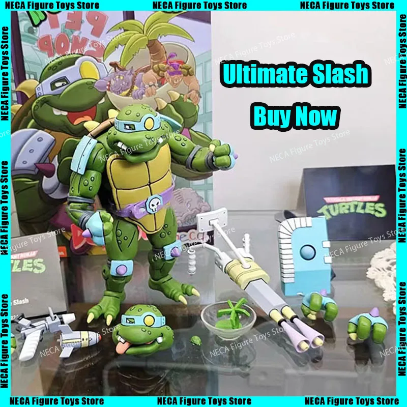 

2024 New Neca Ultimate Slash Turtles Action Figure Anime Figures Collection Model Statue Doll Kid Toy Christmas Birthday Gift