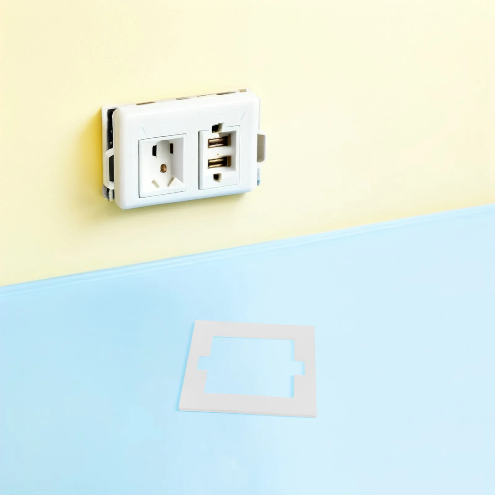 10Pcs Flame Retardant Outlet Gasket Fireproof Socket Seal Gasket Insulation Switch Cover Plate Fireproof Electrical Outlet Pad