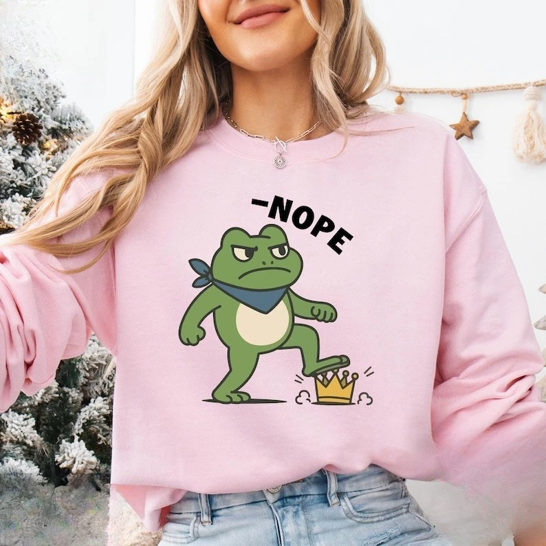 الضفادع ضد القميص لا ملوك في بورتلاند الضفدع الوعي السياسي مكافحة الجليد الخريف والشتاء ملابس رياضية طويلة الأكمام #1