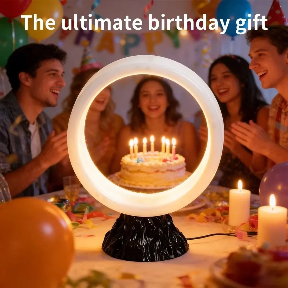 RGB Color Changing RGB Smart Table Lamp USB Plug Circular Design Ring Table Lamp Modern Energy Efficient Desk Lamp