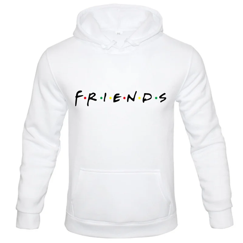 2024 New Fashion Hoody Letters Friends Printed Brand Men\'s Hoodies Sweatshirts Unisex Tops Fleece Pullover Hip Hop Streetwear