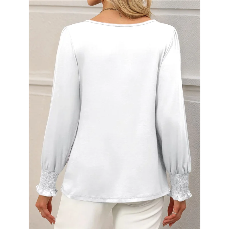 

AOAO-Womens Long Sleeve Tops Business Casual Blouses Dressy Work Office Summer Flowy Shirt 2025 Trendy Outfits