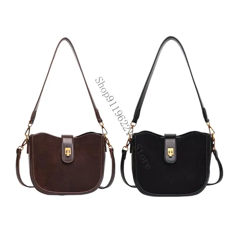 

Women Bag Simple Shoulder Bag Trendy Crossbody Bag PU Leather Underarm Purse 066F