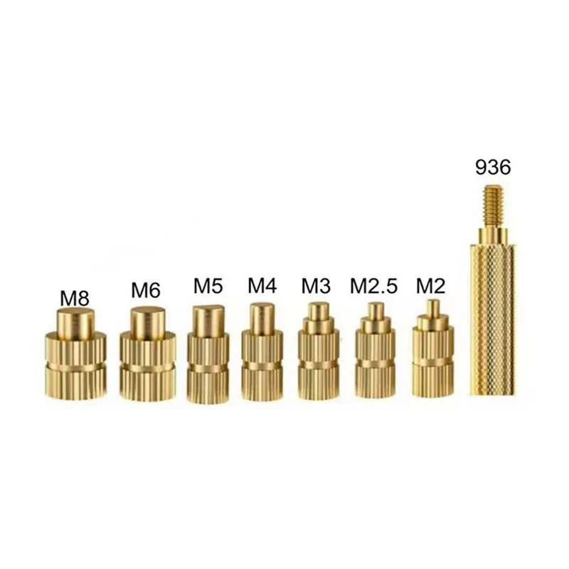 C245 Heat Insert Nut Iron Tip Insert Internal Thread Head M2-M8 Brass Hot Melt Insert Nut Insertion Kit For JBC245/HS-02A/T80P