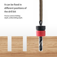 TFORU-3Pcs Adjustable Drill Stop Set For Drill Bits Woodworking Tools Countersink Drill Depth Stopper Collar