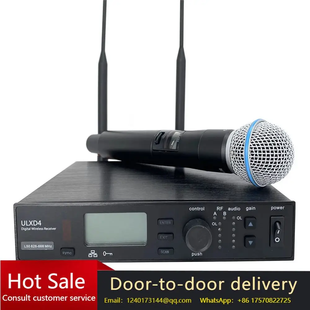 ULXD4 Wireless Microphone System Headset Professional Audio Equipment
