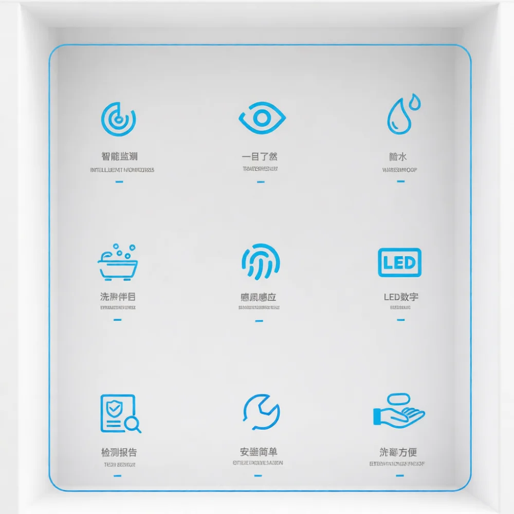 Precision Shower Thermometer LED Visualization Water Temperature Monitor For Home Faucet Bathing Safety Sensor Device