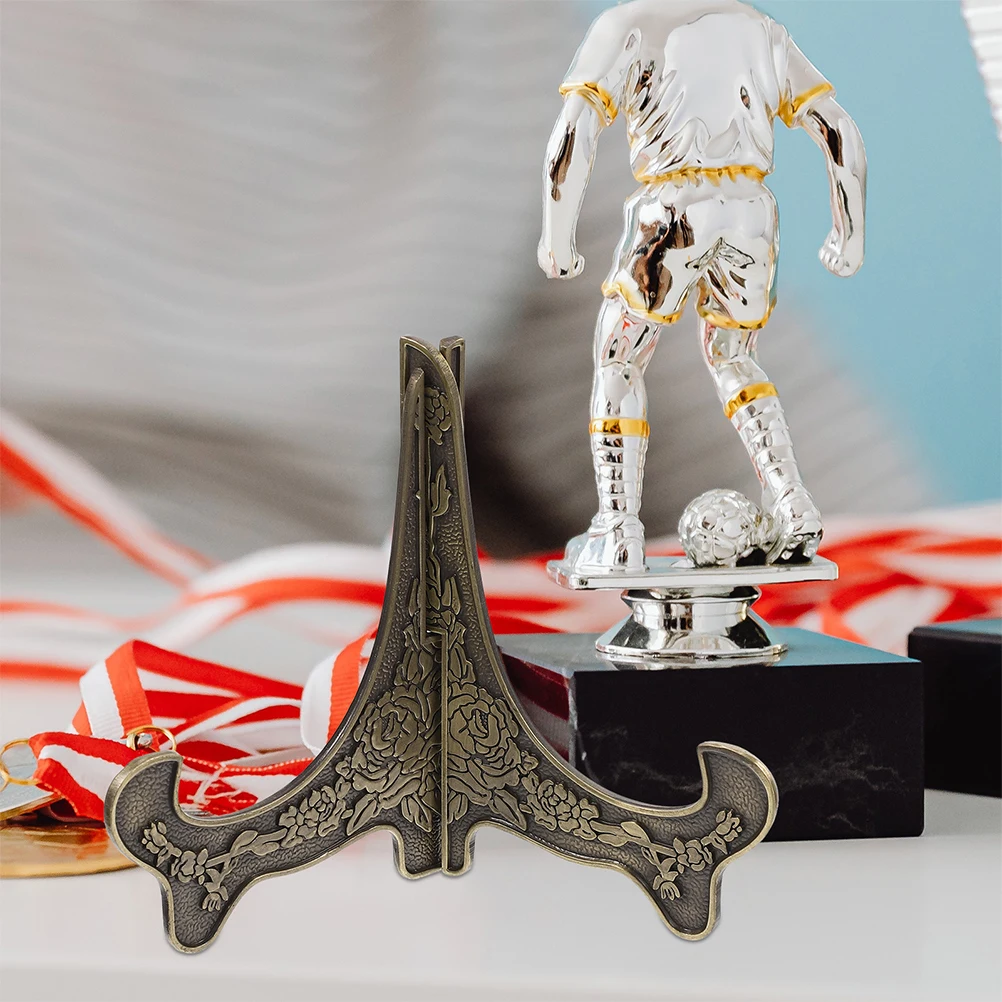 

Medal Holder St Desktop Display Zinc Alloy Coin Easel Team Plate Display Souvenir Anniversary Gift Idea