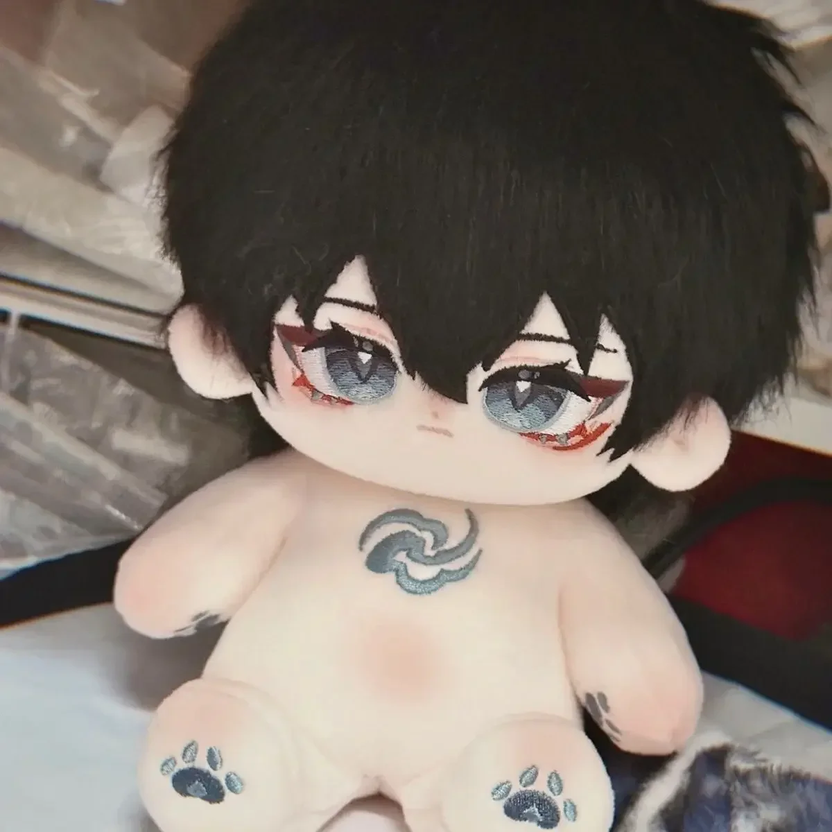 

20 см аниме Honkai: Star Rail Dan Heng атрибут, мягкая плюшевая кукла, тело, ухо, хвост, платье для косплея, хлопковые плюшевые игрушки, подарок