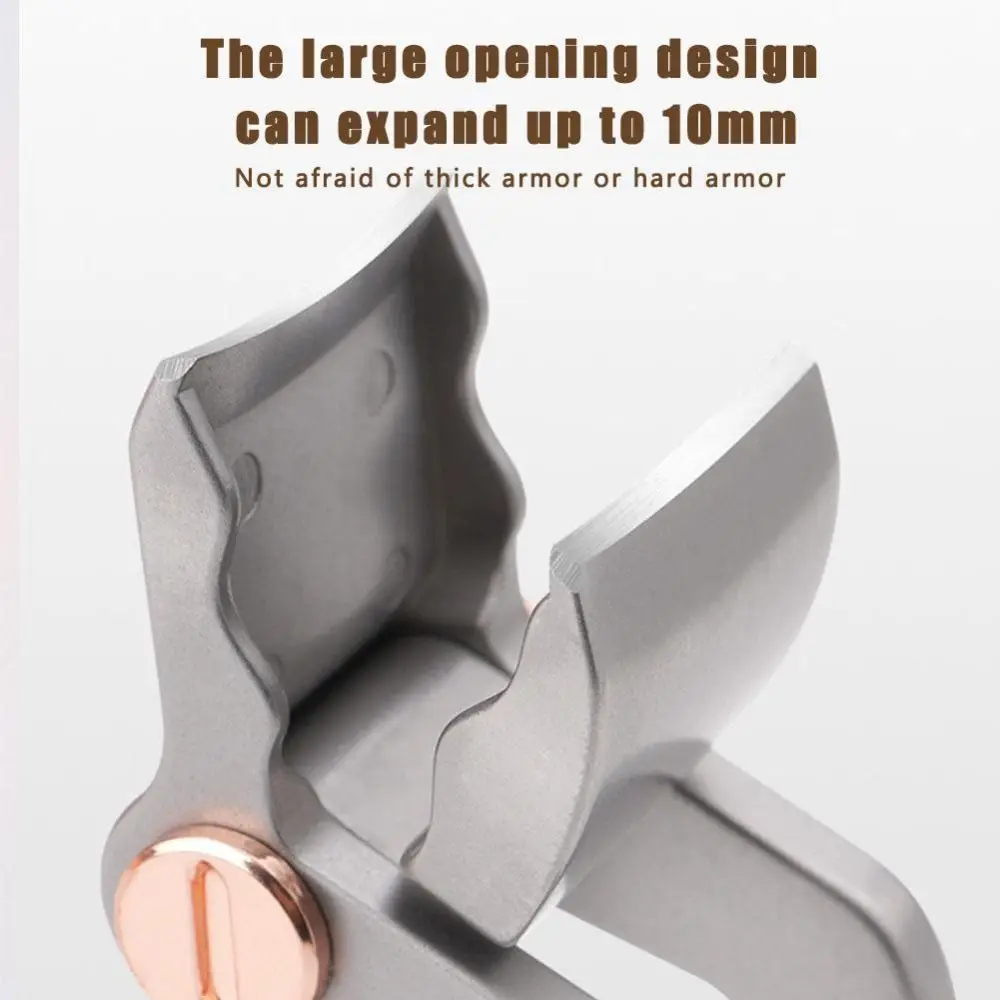 

Ergonomic Stainless Steel Manicure Cutter Anti-splash Wide Jaw Nail Clippers Durable Pedicure Tools Nail Care