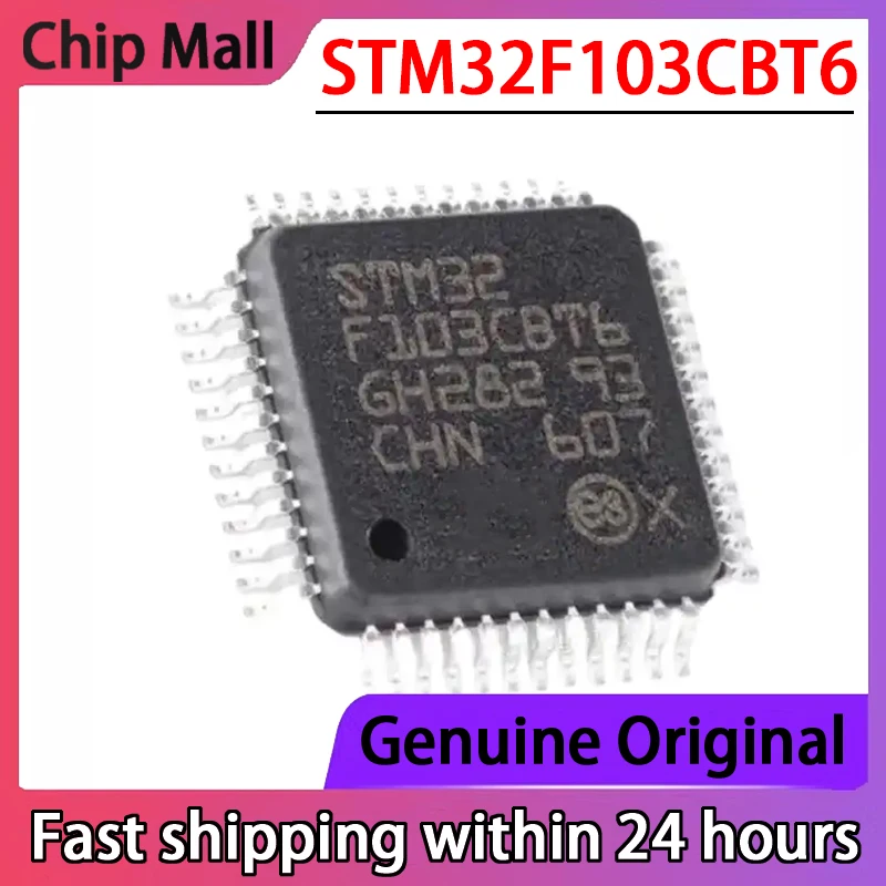 5PCS Original STM32F103CBT6 STM32F103 LQFP-48 32-bit Microcontroller MCU