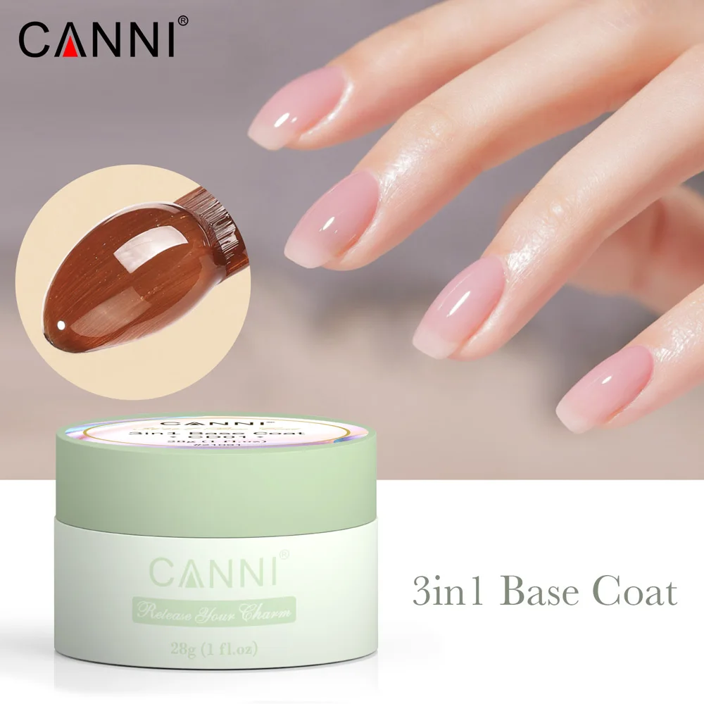 Venalisa CANNI 28g PVC Modelling Rubber Gel 3in1 Base Coat Mirror Top Coat Non Sticky Diamond Rhinestone Glue Fiber Fix Gel