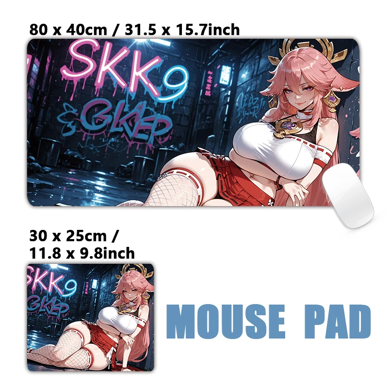 Cute Sexy Anime Girls Graffit Mouse Mat XXL Large Mouse Pad Non-slip Mousepad Keyboard Desktop Mat Gaming Office Work