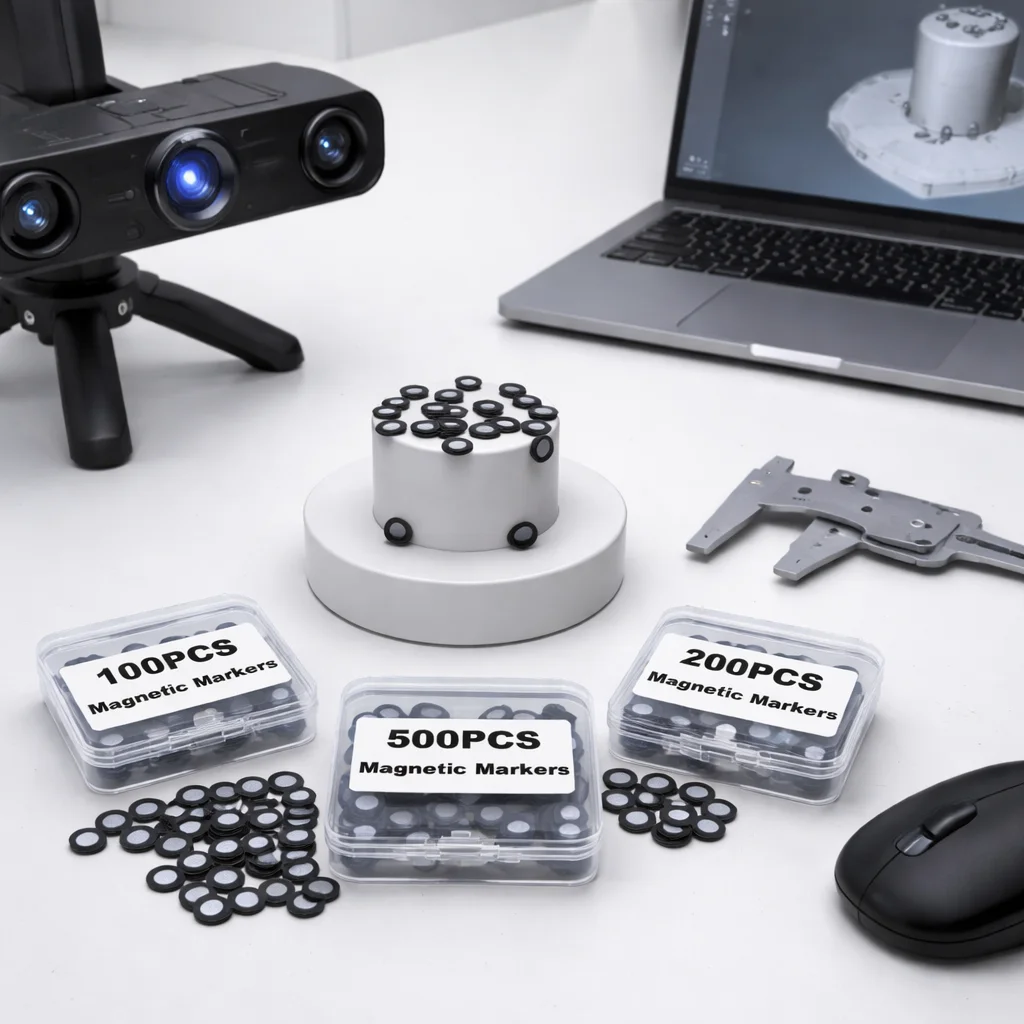 3D Magnetic Tracking Dots 100/200/500PCS, Scanner Reference Point Markers, Diffuse Reflection Positioning Targets (6mm / 10mm )