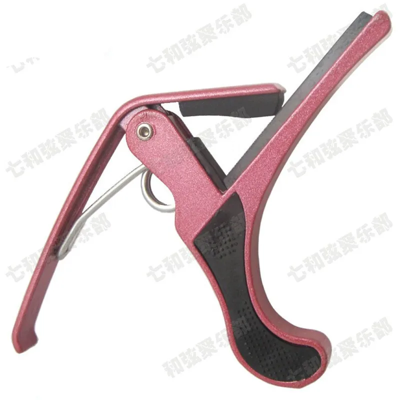 Kapodaster für akustische E-Gitarre, 6-saitige Gitarre, Einhand-Trigger, Schnellwechsel-Tuner, Schlüsselklemme, 5 Farben, Gitarrenzubehör – Detail 5