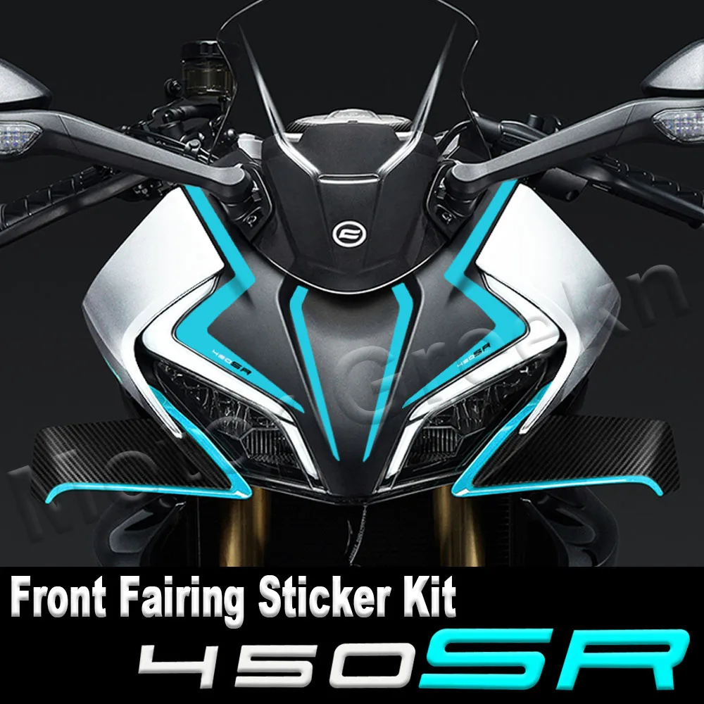 For CFMOTO 450SR Reflective Motorcycle Front Fairing Sticker Decoration Stripe Decal Accessories Waterproof