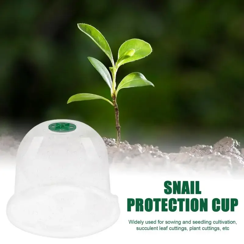 Humidity Domes For Plants 10PCS Propagation Dome Garden Cloche Adjustable Transparent Cloches For Plants Helps Plants Grow