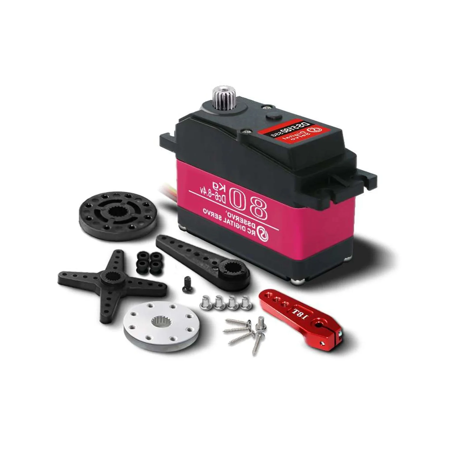 1/2/4/6/10 stücke ds5180 80kg rc servo rc skala rc fahrzeugs pur digitales metall roboters ervo 180/270/360 grad hohes drehmoment servo – Detail 2