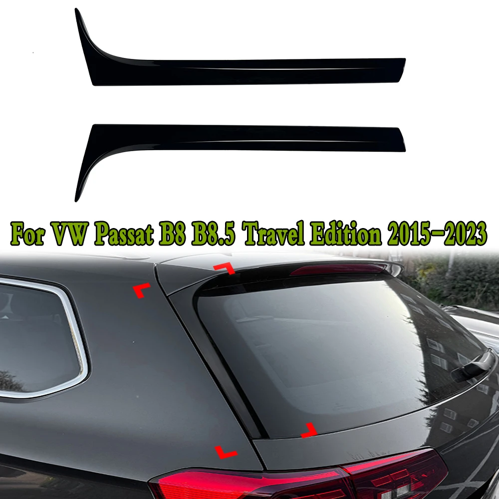 Para vw passat b8 b8.5 edição de viagem 2015-2023 tronco spoiler lateral asa aleta guarnição adesivo spoiler do carro acessórios automóveis decoração