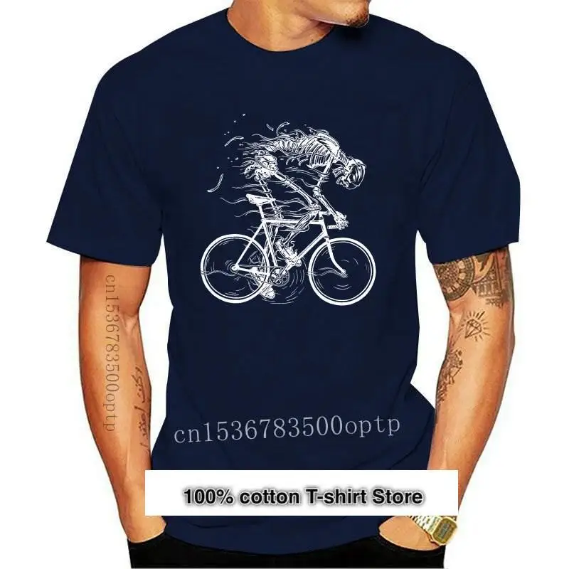 Camiseta de ciclismo para hombre, Nakin de esqueleto de camisa masculina, Ghost Bone Bike Fixie