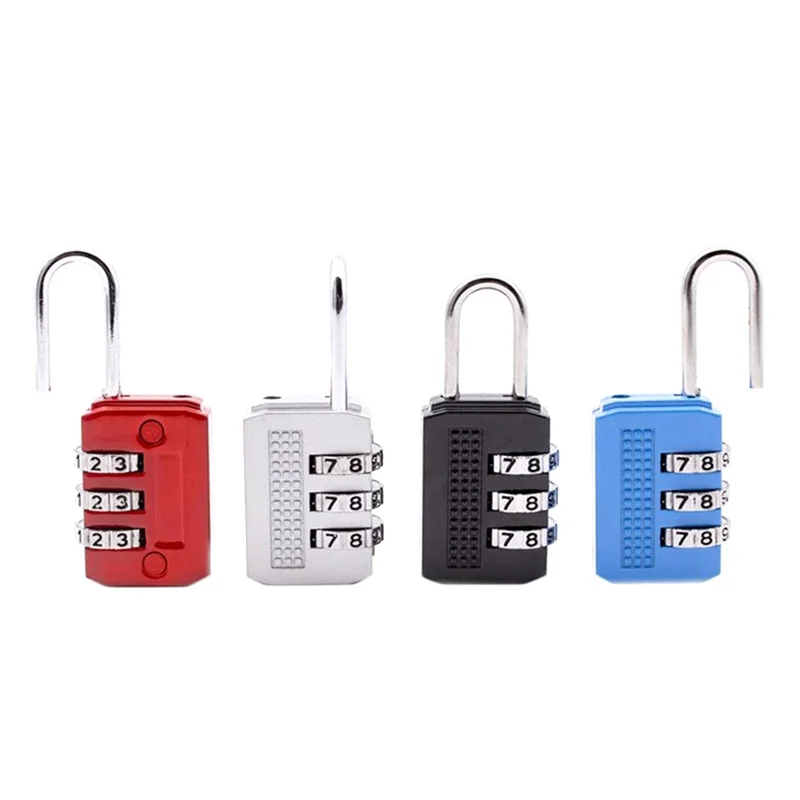 Nice 3 Digit Dial Combination Code Number Lock Padlock For Luggage Zipper Bag Backpack Handbag Suitcase Drawer Durable Locks