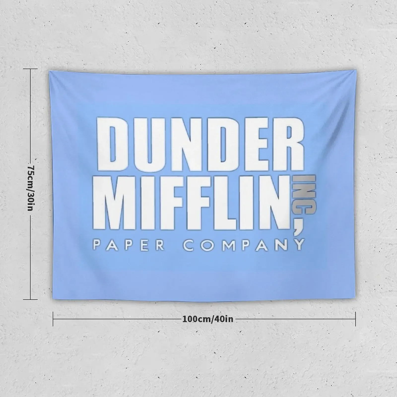 The Office: Dunder Mifflin Logo Tapestry Decoration For Home Room Decorations Decorative Wall Tapestry