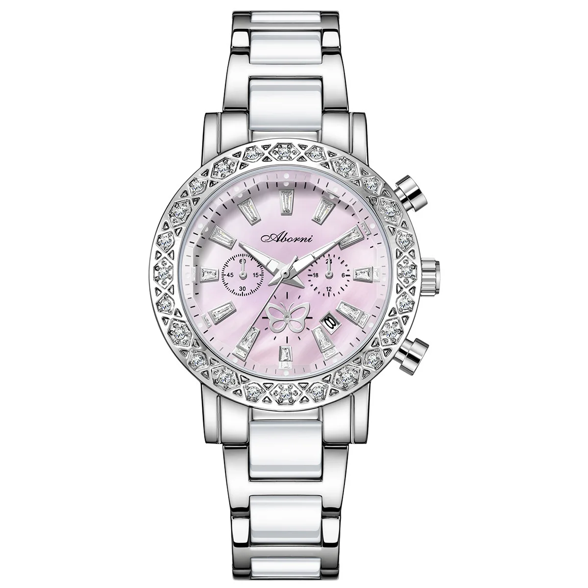 Lady's Watch: Fashionable and Dreamy Butterfly, Luxurious and Versatile Quartz Watch, Waterproof with Diamond-Encrusted