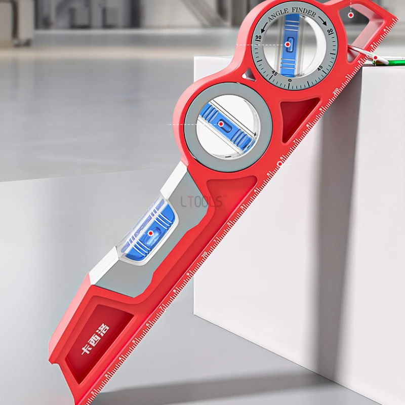 Torpedo Style Level Ruler High Precision Solid Cast Aluminum Magnetic Horizontal Ruler Industrial Grade Anti Drop Balance Ruler