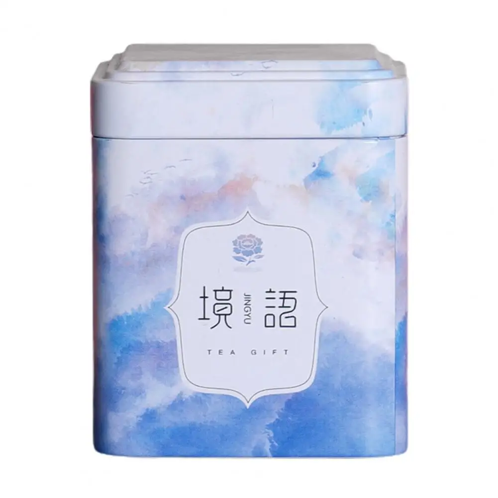 Tea Can Moisture-proof Portable Metal Wide Application Tea Storage Box for Home Multi-function Tea Containers for Living Room