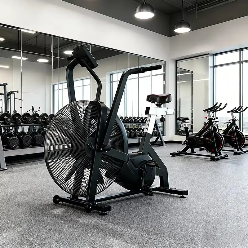 Commercial Use Multifunctional Upright Exercise Bike Air Bike Cross Trainer with Chain Drive for Home and Office Gym Equipment